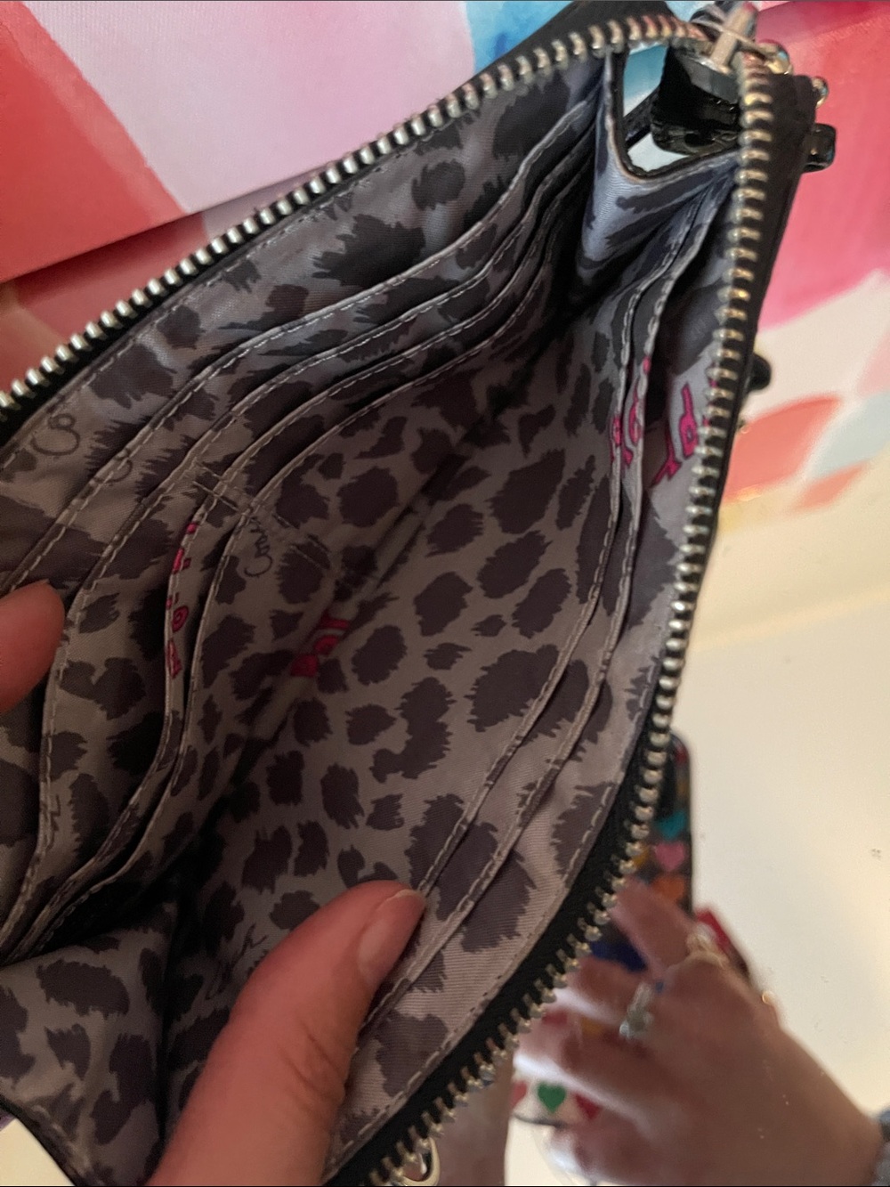 Coach POPPY Y2K Black Patent wristlet - Picture 8 of 10